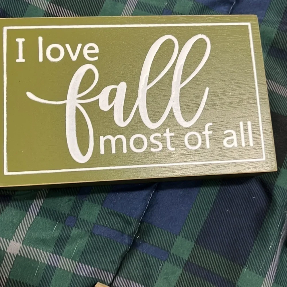 Set of three table top Fall sayings new
